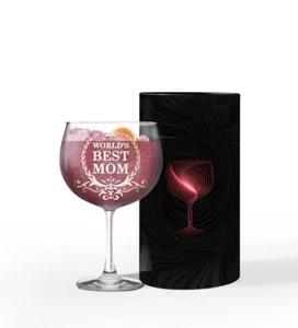 Vaso de vino Best Mom Ever 22 OZ regalo de Navidad perfecto - Imagen 1 de 2