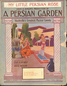 My Little Persian Rose by Woolf and Friedland - Sheet Music -1912 - Picture 1 of 1