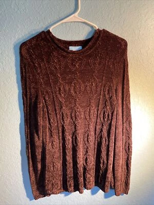 Suéter Jennifer Moore Marrón Mangas Largas Suave Talla M Foto 1 de 4