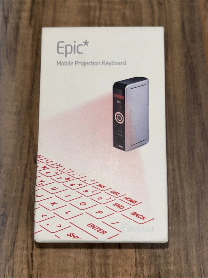 Epic Mobile Projection Keyboard  QWERTY Silver Bluetooth - Image 1 of 4
