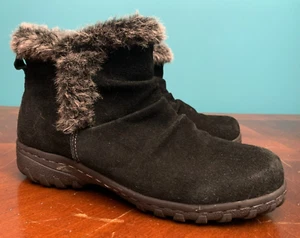 Botines para todo clima Khombu Bonnie - para mujer 7M, negros y grises, cremallera lateral - Imagen 1 de 7