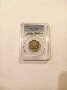 1974 South African 20 Cents MS64 Coin - Picture 1 of 4