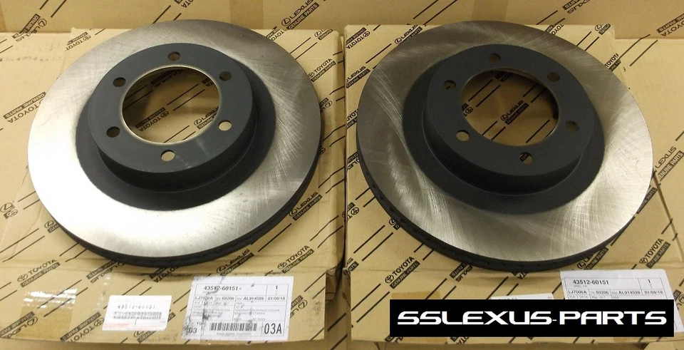 Lexus GX470 (2003-2009) OEM Genuine FRONT BRAKE ROTOR SET (x2) - Image 1 of 1