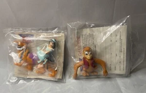 Burger King Kids Club Toys Aladdin Set Of 2 1990’s UNOPENED Jasmine & Rajah, Abu - Picture 1 of 5