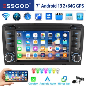 Für Audi A3 S3 RS3 8P 8V 64G Carplay Android 13 Autoradio GPS WIFI RDS BT EQ USB - Bild 1 von 15