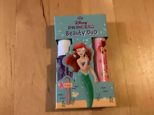 NEU UND VERPACKT neu versiegelt offizieller Disney Prinzessin Arielle Schönheit Duo Lippenbalsam Nagellack - Bild 1 von 4