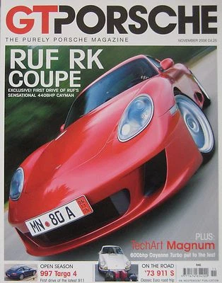 GT Purely Porsche magazine November 2006 featuring RUF RK, 997, TechArt - Image 1 of 2