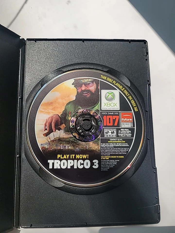 Official Xbox Game Disc #107 Tropico 3 Xbox 360 Tested - Image 1 of 2