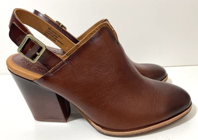 Kork Ease Janelle Leather Slingback Heel Bootie Brown 9 NEW! $180 - Image 1 of 4