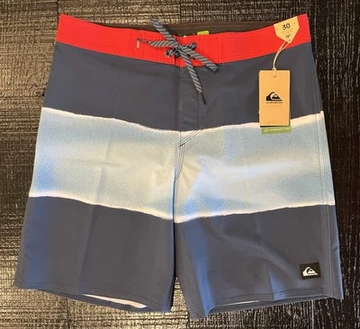 "Board Shorts Quicksilver SurfSilk Air Brush 19"" (Nuevo) Talla 30" - Imagen 1 de 2