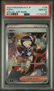 Pokemon Japanese Sv3 Ruler Of The Black Flame 138 Poppy Special Art Rare PSA 10 - Picture 1 of 2
