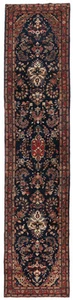 Vintage Hand-Knotted Tribal Runner Rug 3X15 ft Floral Oriental Hallway Carpet - Picture 1 of 12