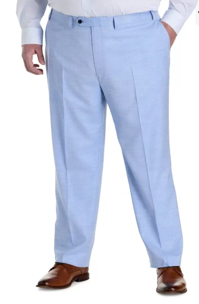 Pantalones de vestir Van Heusen para hombre ajuste regular 44/34 azul claro Foto 1 de 1