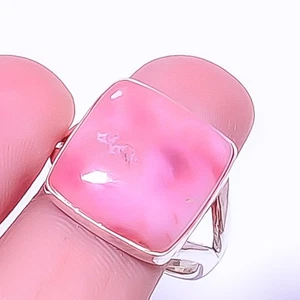 Anello gioiello placcato argento opale rosa bambino - Perù s.9,5 R1973-22, regalo Natale - Foto 1 di 6