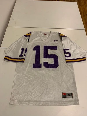 Camiseta deportiva retro Nike LSU Tigers pequeña blanca Bayou Bengals Y2K mate Flynn Foto 1 de 4