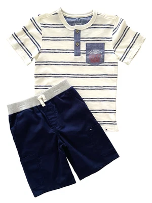Conjunto de 2 piezas de top y pantalones cortos cargo Lucky Brand para niños talla 6 S/S Foto 1 de 4