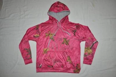 Realtree Xtra 女式连帽衫粉色全新带标签 — 第 1/2 张图片