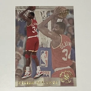 Hakeem Olajuwon 1993-94 Fleer Ultra All Defensive Team Insert Card #3 - RARE - Picture 1 of 6