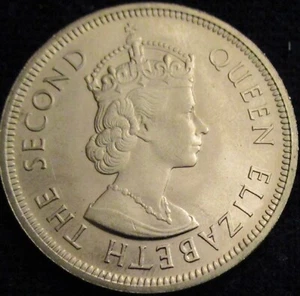 SEYCHELLES, ELIZABETH II, ONE RUPEE 1972, ORIGINAL LUSTER, UNCIRCULATED. - Picture 1 of 2