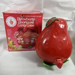 Vintage Strawberry Shortcake Berry Patch Carry Case Kenner 1982 W/ Box 5/3 - Picture 1 of 10