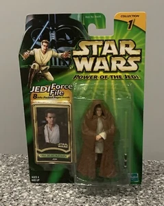 Star Wars Obi-Wan Kenobi Jedi Power of the Jedi 2000 Phantom Menace 3.75 Inch - Picture 1 of 2