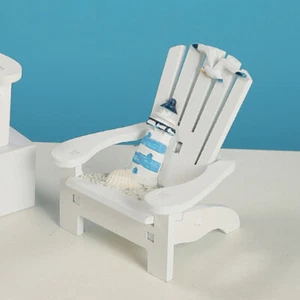 Strandkorb Dekoration Baby Kleiner Strandstuhl Puppenhaus-Miniaturen - Bild 1 von 12