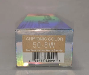 CHI Ionic Permanent Shine Hair Color 50-8W Medium Natural Blonde- Coverage Plus - Picture 1 of 2