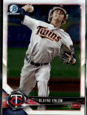 2018 Bowman Chrome Blayne Enlow Minnesota Twins #BCP141  4 Card Lot - Image 1 of 2