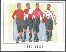 PANINI FOOTBALL LEAGUE 95 -#025-BOLTON WANDERERS KITS-1881-1884