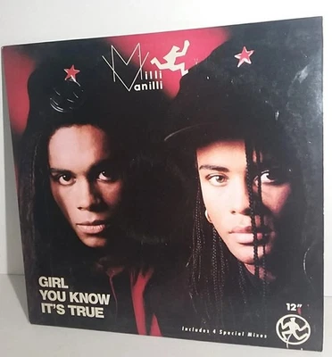 Milli Vanilli Girl You Know It's True 1988 Arista AD1 9780 1st Press Vinyl Foto 1 de 4