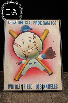 1952 Wrigley Field (Los Angeles) Official Baseball Program - Image 1 of 4