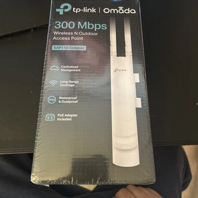 TP-Link Omada 300Mbps Wireless N Outdoor Access Point EAP110-Outdoor SEALED - Image 1 of 3