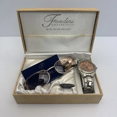 Reloj de cuarzo suizo vintage de la colección Fondini con gafas de sol conjunto de regalo Foto 1 de 4