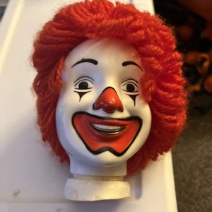 Vintage 1984 Mcdonald’s Ronald Mcdonald Clown Head Red Yarn Hair - Picture 1 of 7