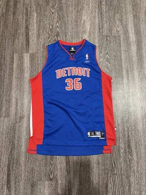 Camiseta deportiva vintage de la NBA Reebok Detroit Pistons Rasheed Wallace de la década de 2000 talla XL Foto 1 de 4