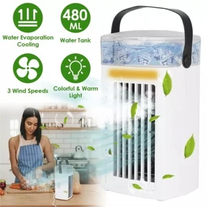4in1 Portable Air Conditioner Personal Cooling Cooler Fan Water Mist Humidifier - Picture 1 of 10