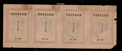 Мадагаскар No16a (SG NO28) как новая редкая горизонтальная полоса из четырех частей оригинальная резинка - Изображение 1 из 3