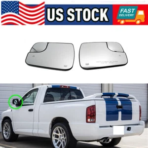 Mirror Glasses Left & Right Side Heated for Ram Truck 1500 5161010AA+5161011AA - Picture 1 of 6