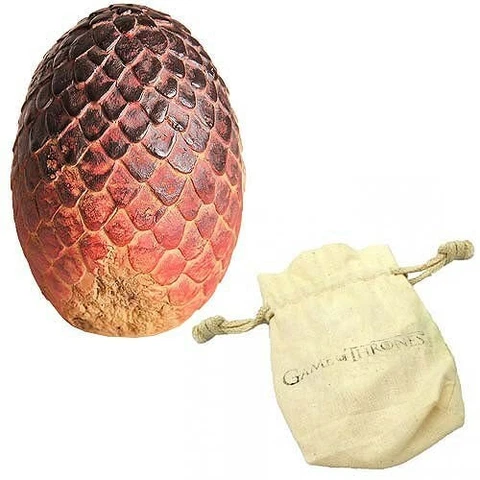 Game of Thrones Drogon Dragon Egg Prop Replica Paperweight - With Pouch Cover