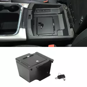 Caja organizadora segura reposabrazos consola central con bloqueo para Dodge Ram 1500 2009-18 EE. UU. - Imagen 1 de 10