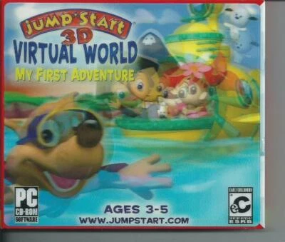 Jump Start 3d Virtual World My First Adventure Educational  [CD-ROM, 2008] New - Image 1 of 2