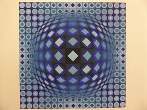 ''Kezdi Ga'' Farbsiebdruck von Victor Vasarely - Bild 1 von 3