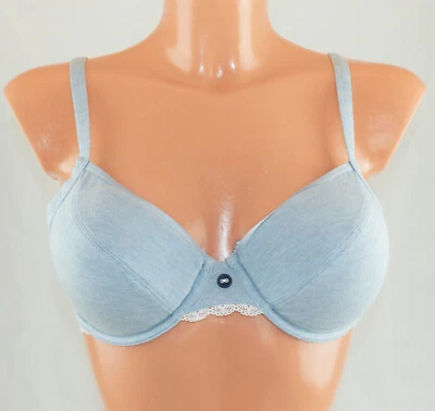 BeeDees multifunktional Bügel-BH * Summer Heart 46 WM * Gr. 80C, 80E * Blau - Bild 1 von 4