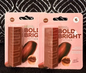 LOTE DE 2 LÁPICES LABIALES SUAVES COLOR CREMOSO RICO AUDAZ Y BRILLANTE BELLEZA INTUICIÓN MOCA - Imagen 1 de 5