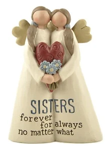 Heaven Sends Sisters Forever Angel Figurine Decoration - Standing Decoration - Picture 1 of 1