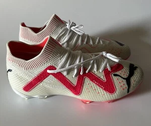 Puma Women’s 6 FUTURE ULTIMATE FG/AG Soccer Cleats 107356-01 White Black Orchard - Picture 1 of 8