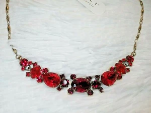 *NUOVO* & *IN PENSIONE* ~ Sorrelli ~ ""ROSSO SANSA"" ~ Collana ~ ""ALLORO"" ~ $165 - Foto 1 di 12
