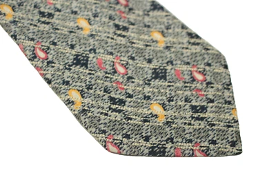 Gravata de seda RENATO BALESTRA feita na Itália F7720 - Imagem 1 de 4