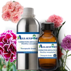 PURE CARNATION ABSOLUTE Dianthus caryophyllus NATURAL HERBAL - Picture 1 of 30
