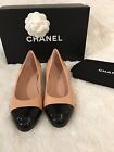 Chanel Crumpled Calfskin With Patent Cap Toe Size 36